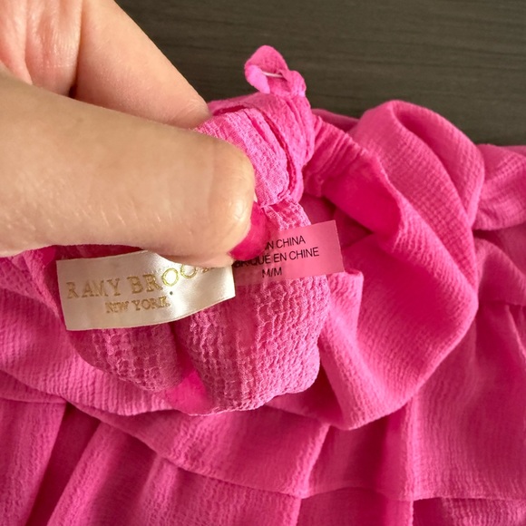 Ramy Brook Lula Ruffle mini coverup dress - Picture 3 of 4